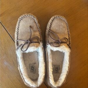 UGG Tan Moccasins with Cream Lining